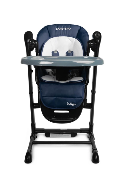 Krzesełko do karmienia + huśtawka Caretero Indigo Black Navy TERO-7652 (5908310397177) - obraz 6