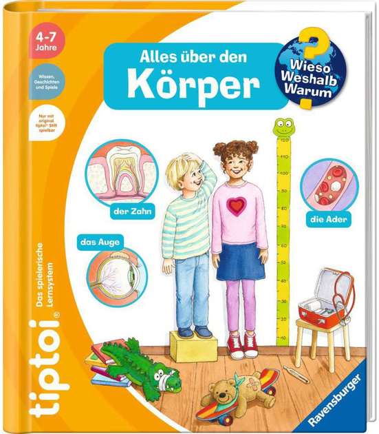 Książka dla dzieci Ravensburger Tiptoi Dlaczego? Dlaczego? Dlaczego? Wszystko o ciele (9783473492282) - obraz 1