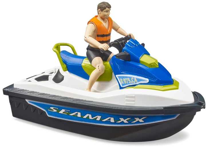 Човен Bruder Bworld Personal Water Craft W/ Diver водний світ з водієм (4001702631512) - зображення 2