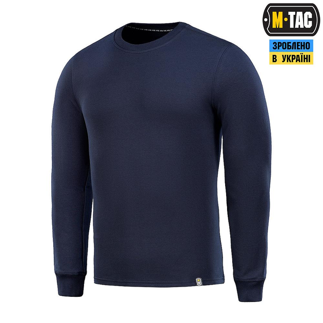 Тактичний M-Tac пуловер 4 Seasons Dark Navy Blue темно-синій M - зображення 1