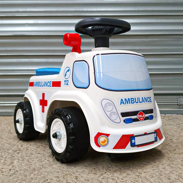 Jeździk Falk Samochod ambulans z klaksonem (3016200007012) - obraz 12