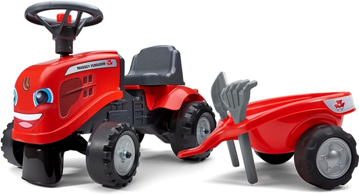 Трактор-каталка Falk Baby Massey Ferguson Tractor з причепом та аксесуарами Червоний (3016200024132) - зображення 2