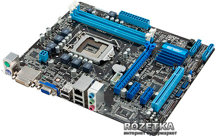 Материнская плата Asus P8H61-M PLUS V2/SI (s1155, Intel H61(B3), PCI-E ...