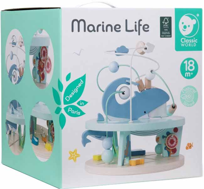 Розвиваючий лабіринт Classic World Marine Life Wooden (6927049022005) - зображення 1