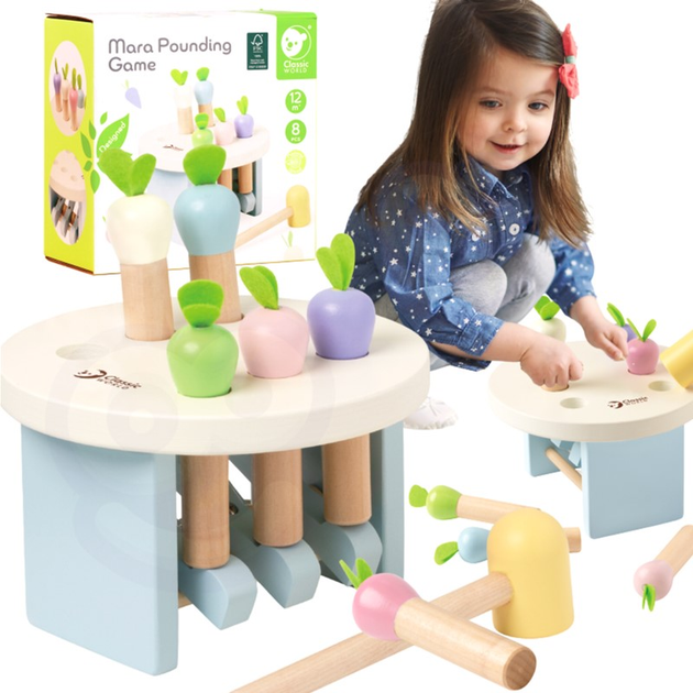 Zabawka edukacyjna Classic World Mara Pounding Game Wooden (6927049022012) - obraz 5