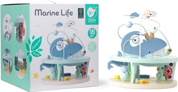Розвиваючий лабіринт Classic World Marine Life Wooden (6927049022005) - зображення 3