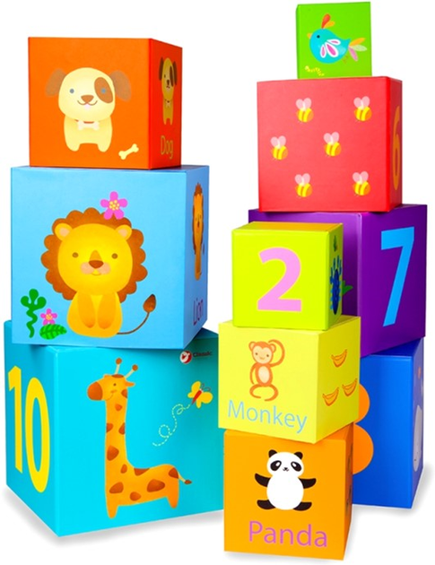 Kostki edukacyjne Classic World Magic Box Blocks Puzzle Tower 10 szt (6927049002106) - obraz 3