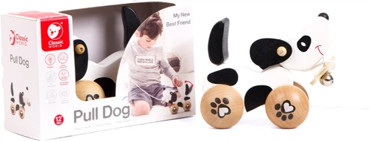 Іграшка-каталка Classic World Pull Dog (6927049001604) - Фото 8 Іграшка-каталка Classic World Pull Dog (6927049001604) - зображення 8