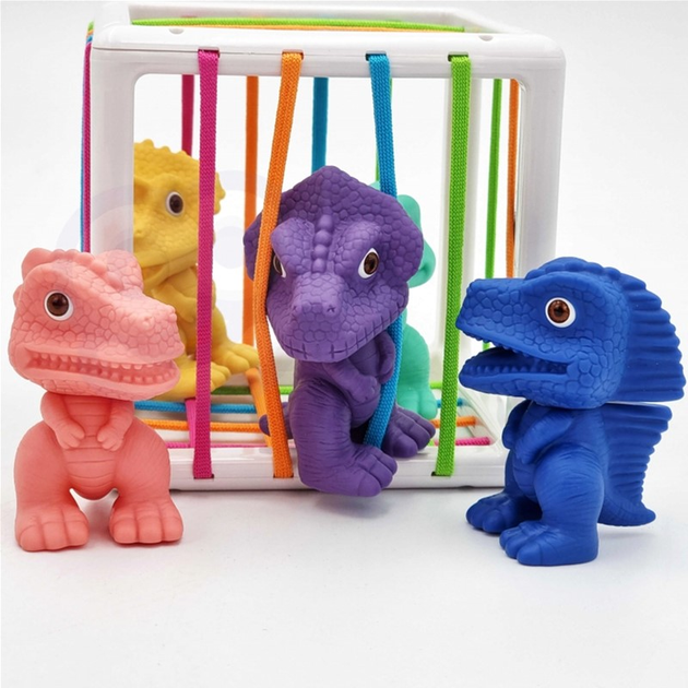 Zabawka-sorter edukacyjna Woopie Toy Plug-In Dinozaury (5904326944329) - obraz 4