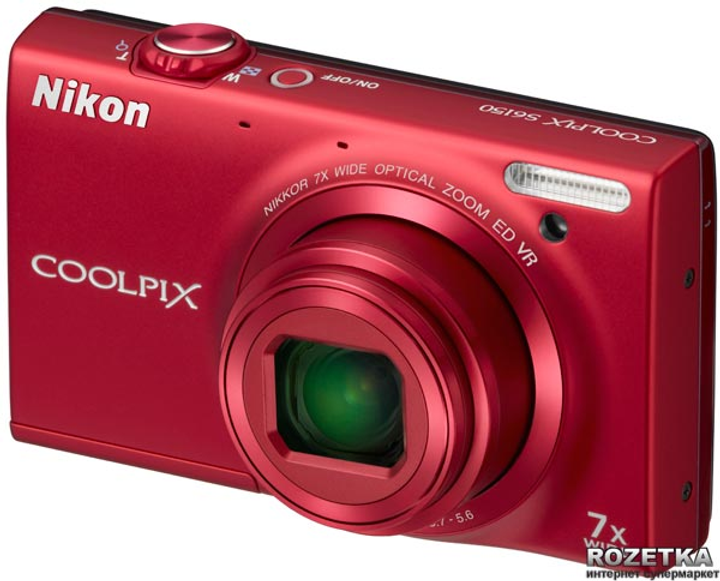 Фотоаппарат Nikon Coolpix S6150 Red купить на ROZETKA | Отличная цена ...