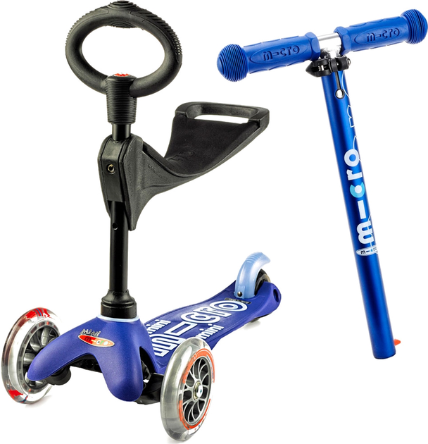 Hulajnoga dziecięca Micro Mini 3 w 1 Deluxe Niebieska (7640108560087) - obraz 7