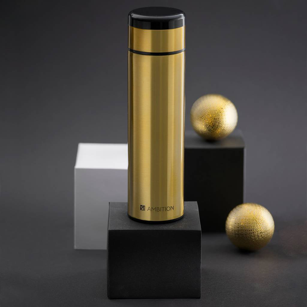 Butelka termiczna Ambition Indi Złota 420 ml (5904134404565) - obraz 3