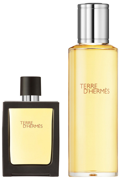 Zestaw męski Hermes Perfumy Terre d'Hermes 30 ml + Wkład wymienny Perfumy Terre d'Hermes 125 ml (3346130009849) - obraz 2