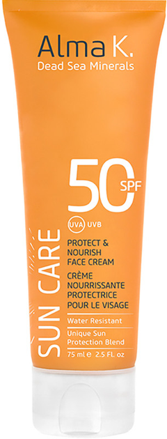 Крем солнцезащитный для лица Alma K увлажняющий SPF50 75 мл (7290117961476) 
