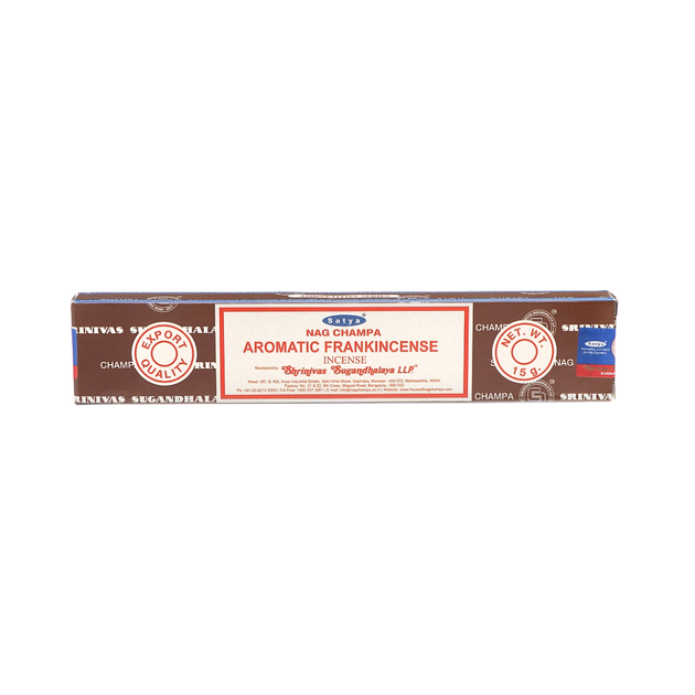 Аромапалочки Aromatic Frankincense Ароматный Ладан 15г Satya 8904234405223 - Фото 1 Аромапалочки Aromatic Frankincense Ароматный Ладан 15г Satya 8904234405223 - изображение 1
