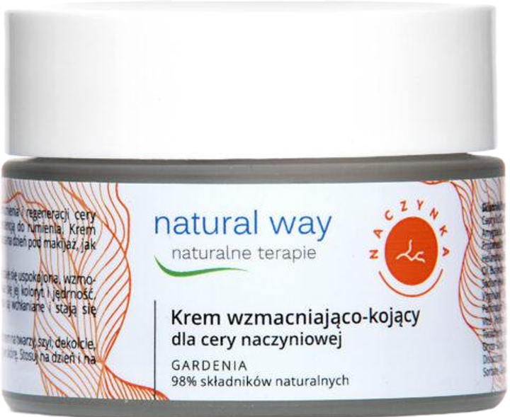 Крем для обличчя Natural Way Заспокійливий для судинної шкіри 50 мл (5905669806077) - зображення 1