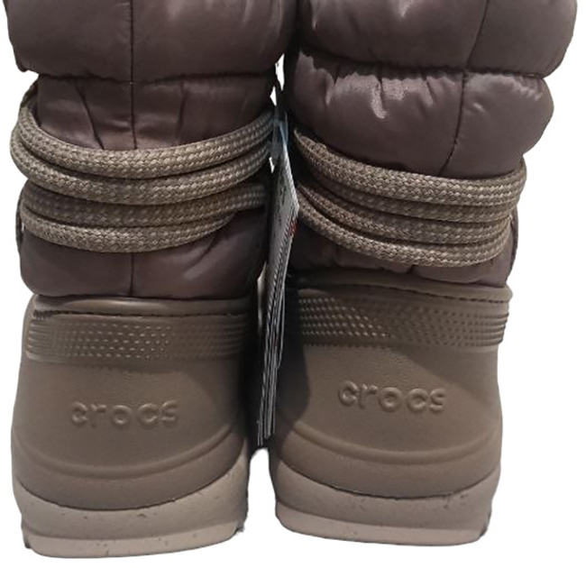 Śniegowce damskie wysokie ocieplane Crocs CR207312-MUSH 36-37 (W6) 22.9 cm Brązowe (196265147175) (955555901210995) - Outlet - obraz 4