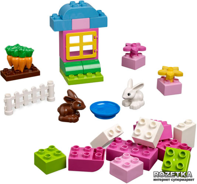 Конструктор LEGO DUPLO Розовая коробка с кубиками (4623) – фото, отзывы ...