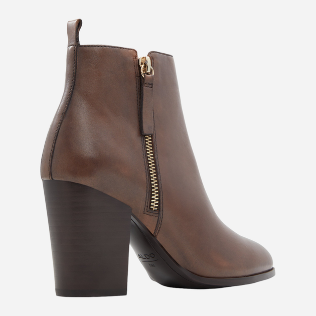 Botki damskie na obcasie ALDO 13673322-200 37 (6.5US) 23.4 cm Brązowe (57005720389) - obraz 4