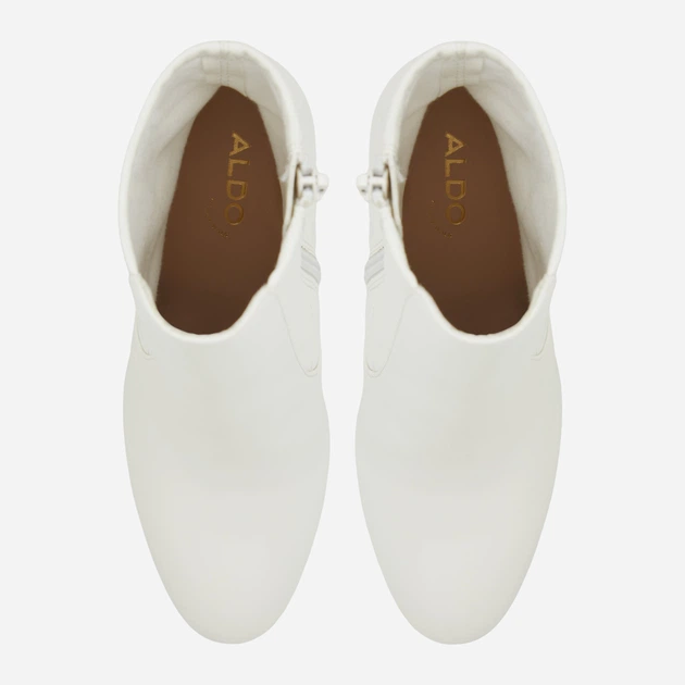 Botki damskie na obcasie ALDO 13691149-121 38 (7.5US) 24.3 cm Białe (58822113644) - obraz 5