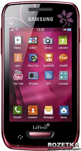 Мобильный телефон Samsung Wave Y S5380D La Fleur Wine Red - изображение 1