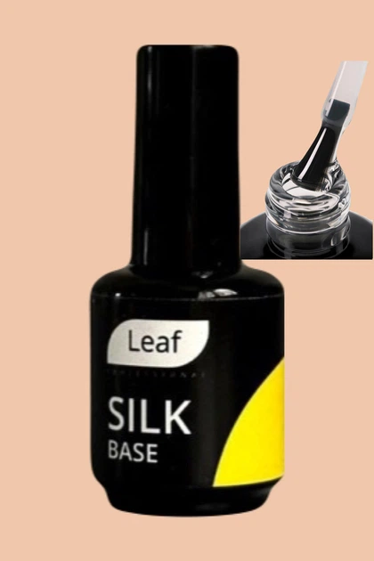 【なっお】①Fourleaf Base База для ногтей с шелковыми волокнами (прозрачная) Silk Base Leaf