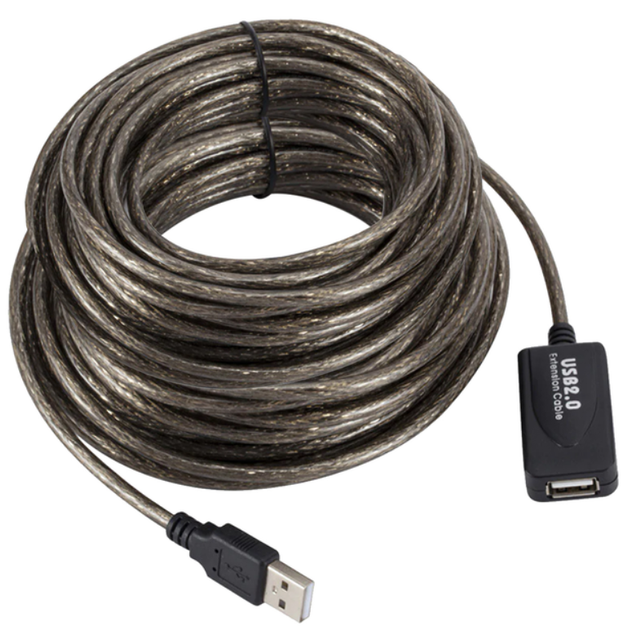 Кабель удлинитель B01058 Cablexpert USB AM-AF 30м активный Black - Фото 1 Кабель удлинитель B01058 Cablexpert USB AM-AF 30м активный Black - изображение 1