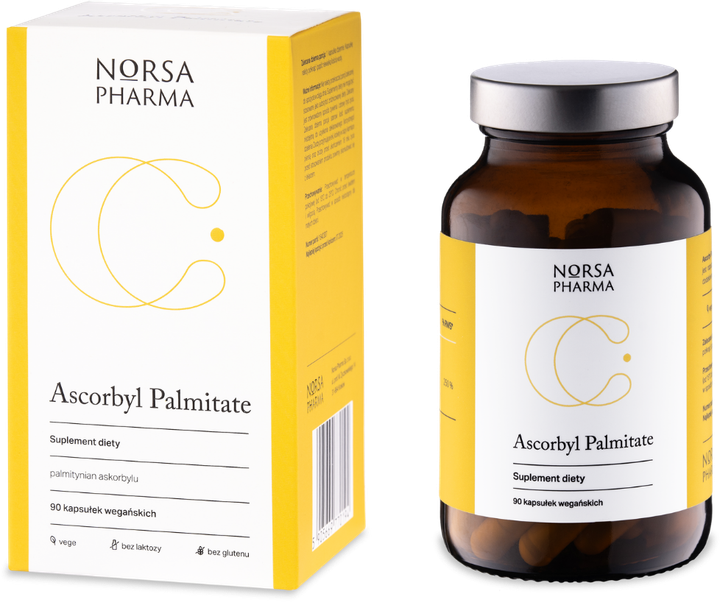 Suplement diety Norsa Pharma Ascorbyl Palmitate 90 kapsułek (5905669770194) - obraz 3