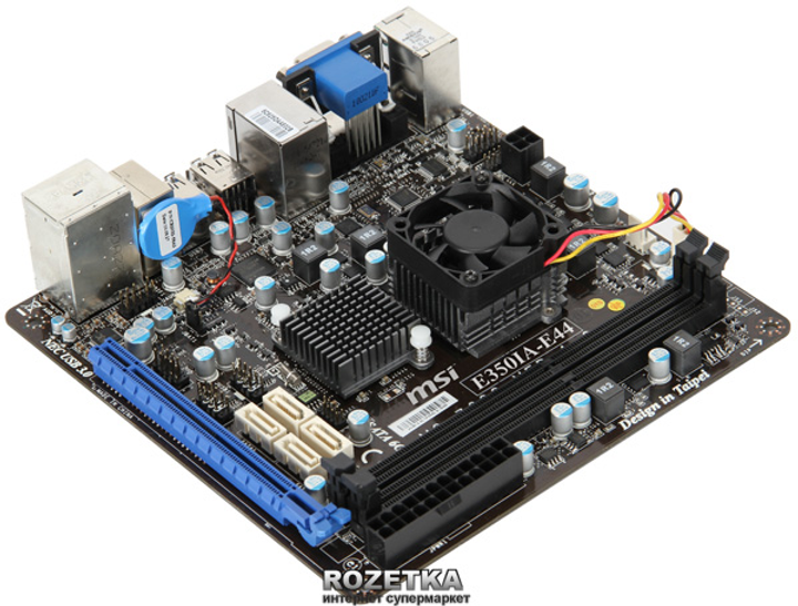 Материнская плата MSI E350IA-E44 (AMD Zacate E350, A50M, PCI-Ex16 ...