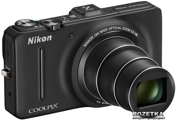 Фотоаппарат Nikon Coolpix S9300 Black (VMA921E1) купить на ROZETKA