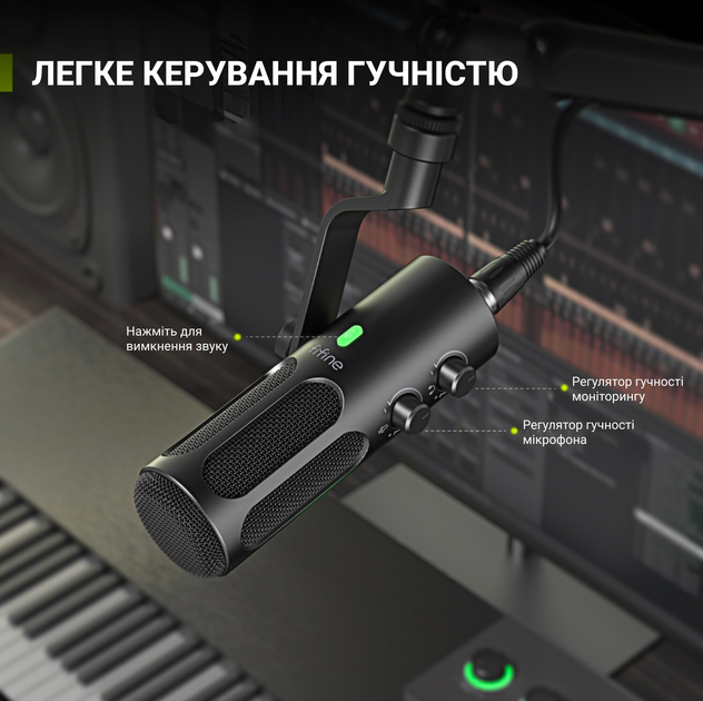 Микрофон динамический Fifine Tank 3 USB/XLR Black – фото