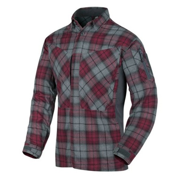 Рубашка Helikon-Tex MBDU FLANNEL SHIRT Бордовый S - изображение 1