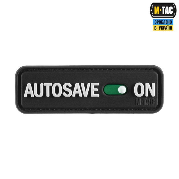 Нашивка M-Tac Autosave PVC Black - зображення 1