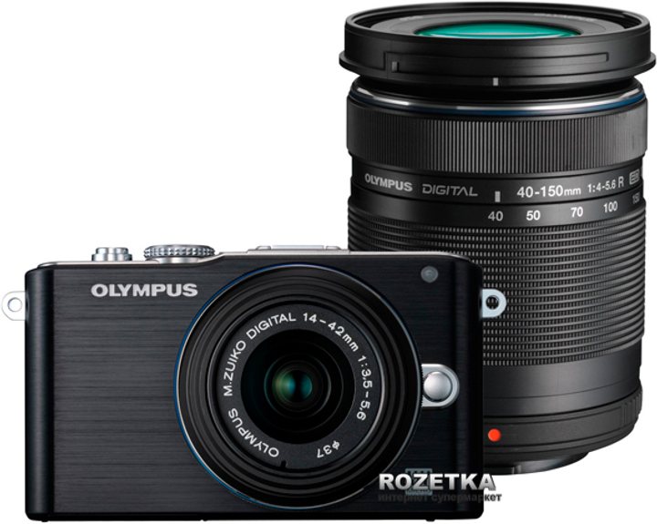 Фотоапарат Olympus PEN Lite E-PL3 DZK 14-42mm + 40-150mm Kit