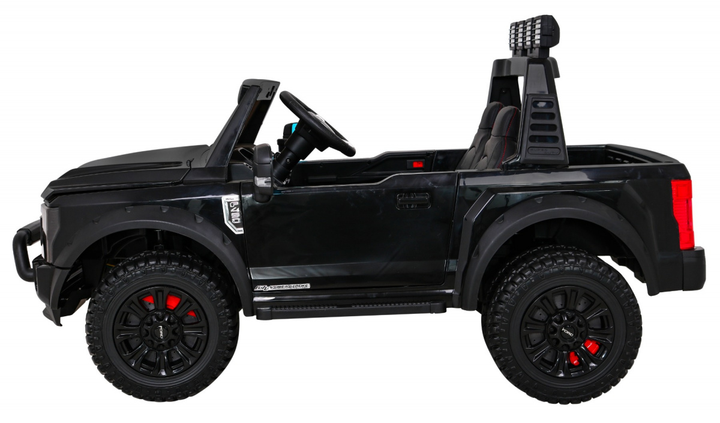 Samochód elektryczny dla dzieci Ramiz Jeep Ford Super Duty Czarny (5903864951233) - obraz 3