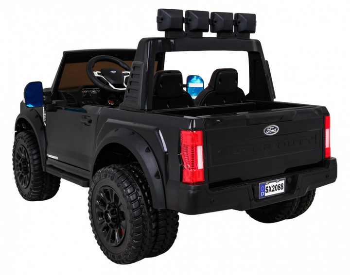 Samochód elektryczny dla dzieci Ramiz Jeep Ford Super Duty Czarny (5903864951233) - obraz 4