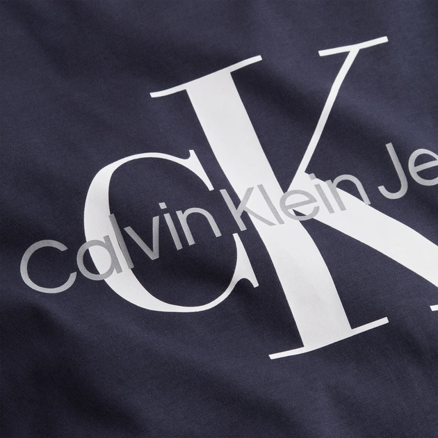 Футболка бавовняна чоловіча Calvin Klein Jeans J30J320935CHW 2XL Темно-синя (8719855869305) - зображення 5
