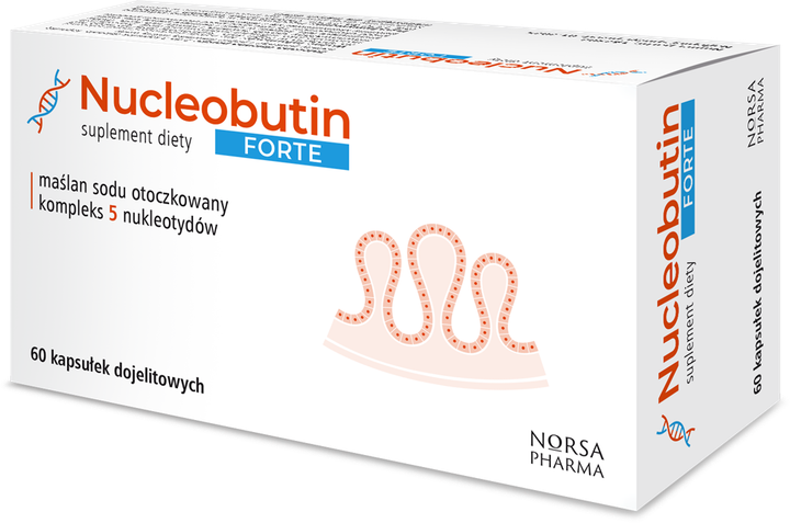 Дієтична добавка Norsa Pharma Nucleobutin Forte 60 капсул (5905669770170) - зображення 3