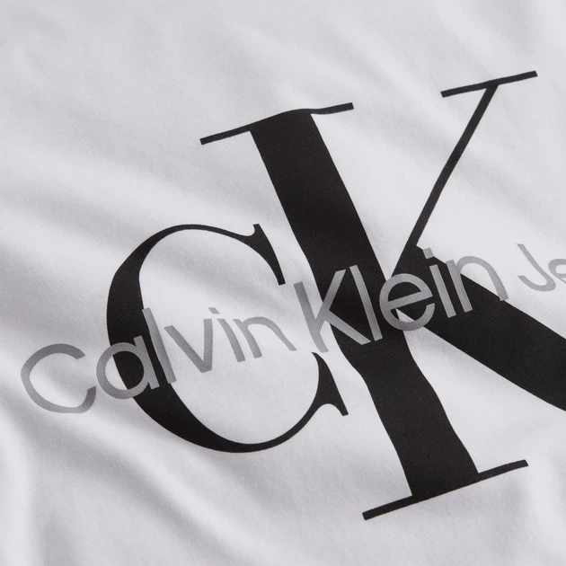 Футболка бавовняна чоловіча Calvin Klein Jeans J30J320935YAF 2XL Біла (8719855868889) - зображення 6