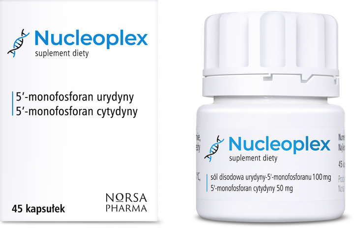 Дієтична добавка Norsa Pharma Nucleoplex 45 капсул (5905669770088) - зображення 1