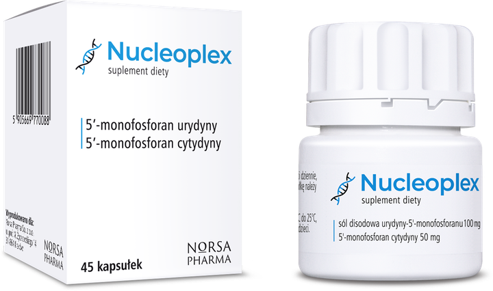 Дієтична добавка Norsa Pharma Nucleoplex 45 капсул (5905669770088) - зображення 2