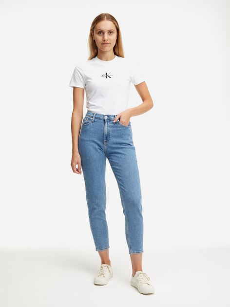 Джинси Mom's жіночі Calvin Klein Jeans J20J2215881A4 NI25 Сині (8720107891135) - зображення 3