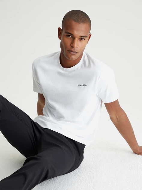 Koszulka męska bawełniana Calvin Klein K10K109894YAF M Biała (8719856204730) - obraz 5