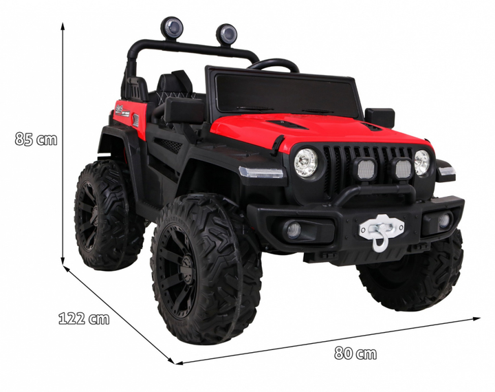 Електромобіль для дітей Ramiz Jeep Master Of Terain Червоний (5903864913965) - зображення 5