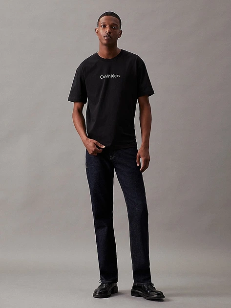 Футболка бавовняна чоловіча Calvin Klein K10K111346BEH XL Чорна (8720107899582) - зображення 3