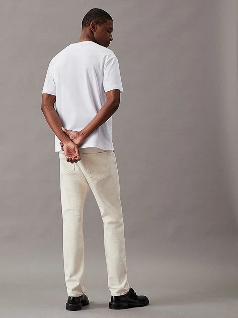 Футболка бавовняна чоловіча Calvin Klein K10K111346YAF XL Біла (8720107899827) - зображення 4