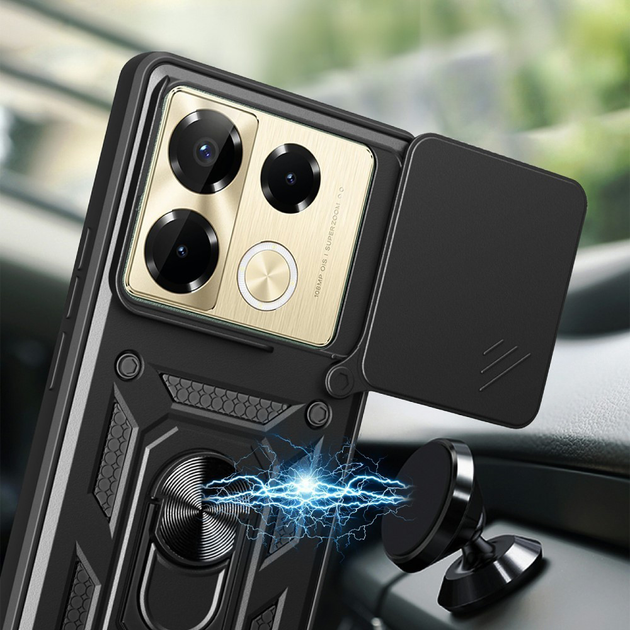 Чехол-накладка Ricco Camera Sliding для Infinix Note 40 Pro 4G / Note 40 Pro 5G / Note 40 Pro+ black - изображение 5