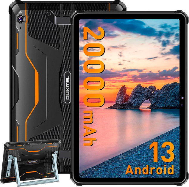 Планшет Oukitel RT6 LTE 8/256GB Black-Orange (6931940750226) - зображення 1