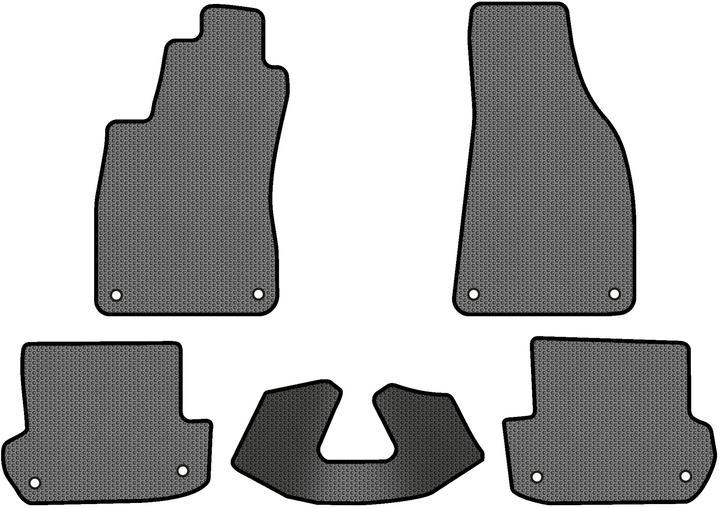 Акція на EVA килимки EVAtech в салон авто для Audi A4 (B6) MT 2000-2004 2 покоління Cabrio EU 5 шт Grey/Black від Rozetka