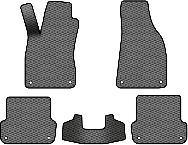 Акція на EVA килимки EVAtech в салон авто для Audi A4 (B6) AT 2000-2004 2 покоління Sedan EU 5 шт Grey/Black від Rozetka